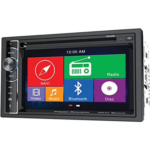 Power Acoustik PDN 626B Double Din AM/FM/DVD/BT 6.2Inch