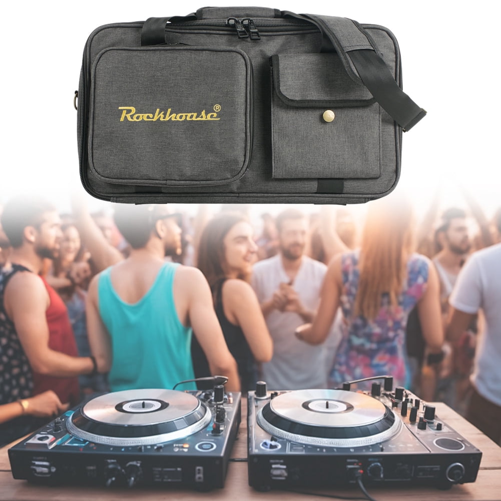HUISZJ Guitar Pedal Board Case, Guitar Pedalboard Storage Bag, Adjustable Strap Guitar Multi Effects Pedal Bag (M)