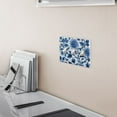 thumbnail image 5 of Yayeee Toggle Light Switch Wall Plate 2-Gang 4.56"x4.48" Decorative Outlet Cover, Blue Floral Pattern, 5 of 7