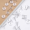 thumbnail image 6 of 100 Pcs Push Pins Tacks, Thumb Tacks for Wall, Plastic Head, Steel Point, Decorative Push Pins, Standard Thumb Tacks for Bulletin Board, Corkboard, Map, Calendar, Photo, Home, Office, Black, 6 of 8