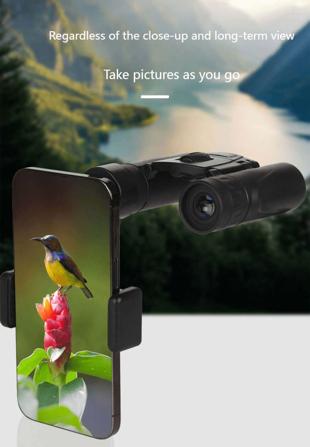 500x25 Zoom HD Telescope Professional BAK4 Powerful Binoculars Long Range Portable Monocular or Camping Tourism Outdoor