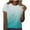 Green, variant on Hvyesh Tie Dye Tops for Women Short Sleeve Tunic Shirts Slim Fit Round Neck T Shirts Tops Dressy Casual Work Bllouses