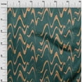 thumbnail image 3 of oneOone Silk Tabby Dark Teal Green Fabric Geometric Fabric For Sewing Printed Craft Fabric By The Yard 42 Inch Wide-FT, 3 of 6