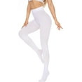 thumbnail image 1 of HSHDLDF Women's 80 Denier Tights Soft Opaque Solid Color Footed Pantyhose, 1 of 7
