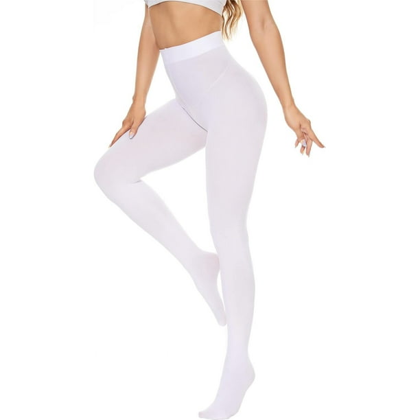 HSHDLDF Women's 80 Denier Tights Soft Opaque Solid Color Footed