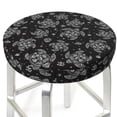 thumbnail image 5 of Salouo Turtle Pattern Bar Stool Cushion Cover, Round Crease-Resistant Stretchy Dustproof Stool Seat Slipcover for Bar Round Chair-13 inch, 5 of 6
