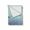 thumbnail image 2 of Fantasy World Soft Flannel Fleece Blanket, Surreal Art Print Bird Man with Eagle Wings Fly over the Clouds Bike Illustration, Cozy Plush for Indoor and Outdoor Use, 50" x 60", Brown, by Ambesonne, 2 of 6