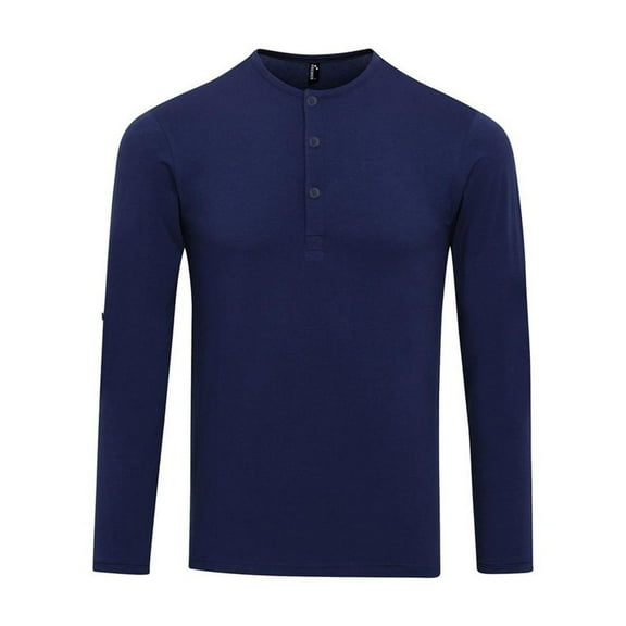 Premier Mens Long John Roll Sleeve T-Shirt