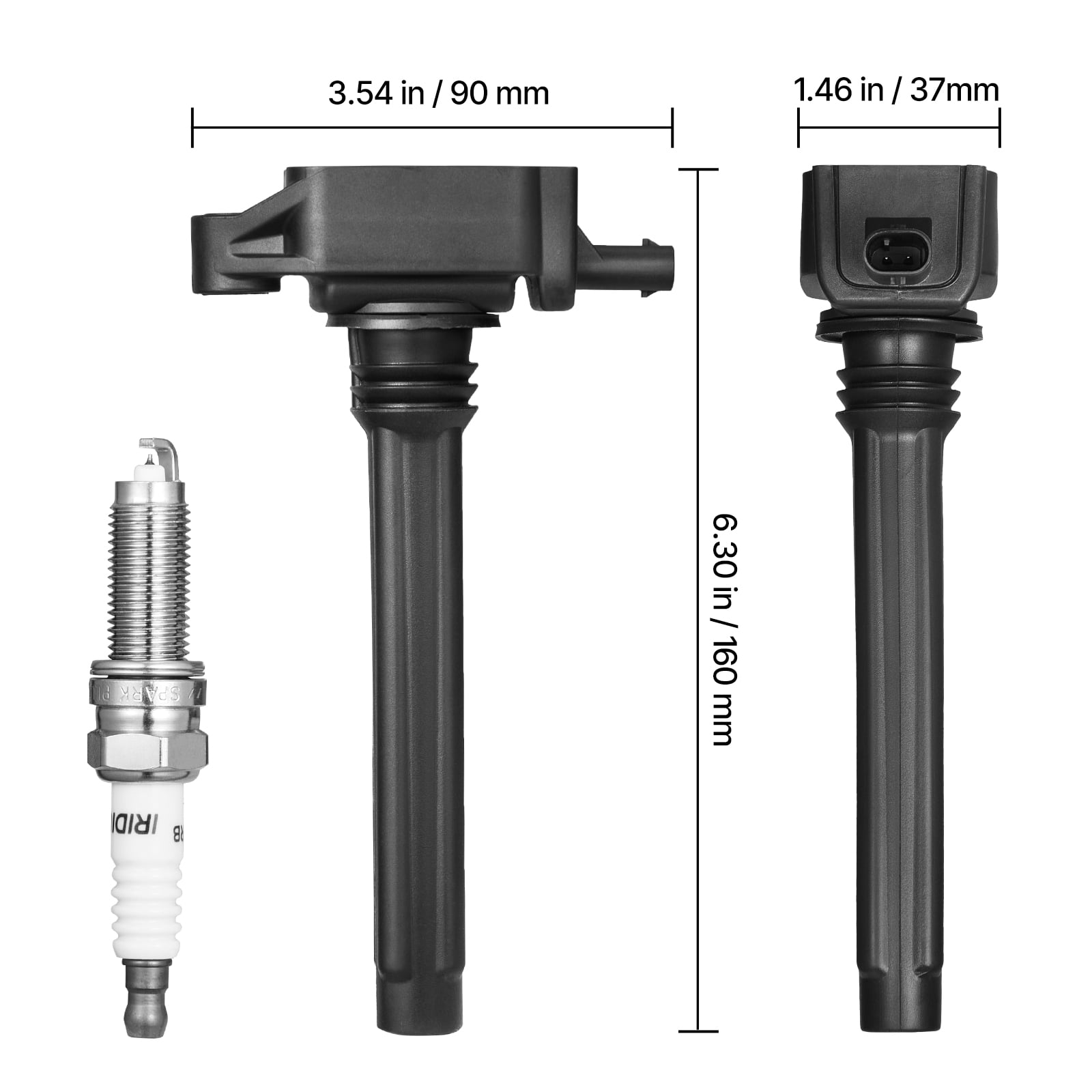 VEVOR Ignition Coil Pack and Spark Plugs,Set of 6,Compatible with Dodge Grand Caravan Charger Durango Journey Avenger Challenger Jeep Cherokee Grand Cherokee Compass Chrysler Ram ProMaster 3.6L V6