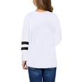 thumbnail image 2 of URMAGIC Little Kid Big Girls Stripe Long Sleeve Tunic T-shirt Blouse, 2 of 4