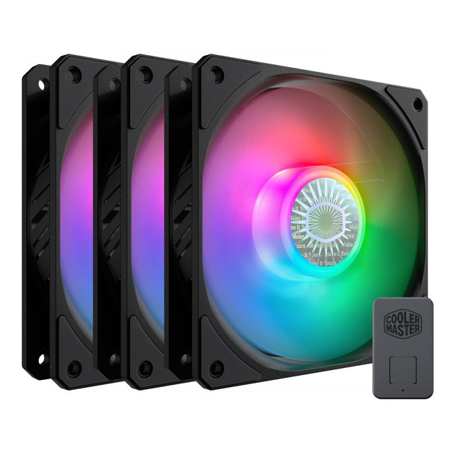 KIT VENTILADORES GAMER Cooler Master SICKLEFLOW 120 RGB MFX-B2DN-183PA-R1 3 PACK