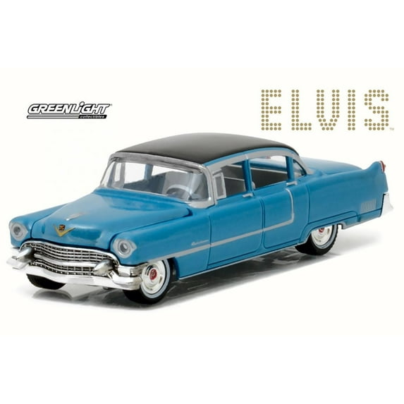 1955 Cadillac Fleetwood 60, Elvis Presley, Blue - Greenlight 44760 - 1/64 Scale Diecast Model Toy Car