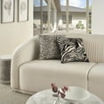 thumbnail image 5 of Nourison Sofia Jaquard Leopard Velv Black 18" x 18" Throw Pillow, 5 of 6