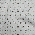 thumbnail image 1 of oneOone Cotton Poplin Light Gray Fabric Animal Craft Projects Decor Fabric Printed By The Yard 42 Inch Wide, 1 of 5