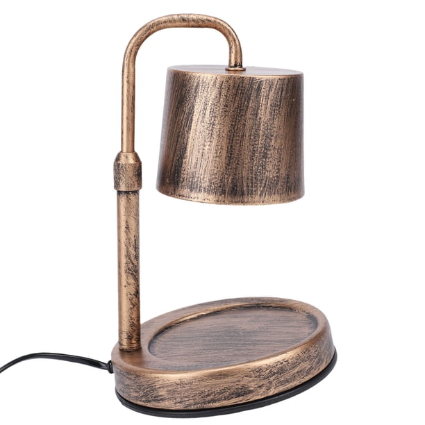 Warmer Lámpara Calentador De Velas Industrial Vintage Con Temporizador Calentador De Cera Regulable Con 2 Bombillas Base De Hierro Bronce Para Calentar La Casa