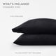 thumbnail image 2 of Juego de 2 Fundas de Almohada Súper Suaves Negras para Ropa de Cama Tamaño King de Comfort Canopy, 2 of 12