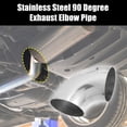 thumbnail image 2 of 3pcs OD 4 Inch 90 Degree Mandrel Bend Elbow Stainless Steel Bend Tube Pipe for Car Arc Length 235mm, 2 of 6