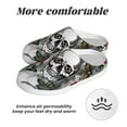 thumbnail image 6 of Yiaed Skulls Roses Print Slippers Fuzzy Warm Cozy Slippers Non Slip House Slippers For Indoor Outdoor Slippers House Slippers-46/47, 6 of 7