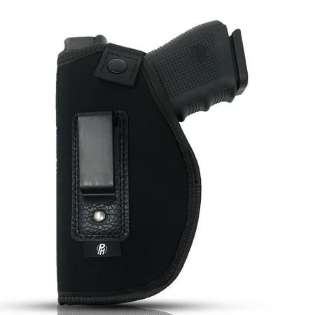 IWB Gun Holster by PH - Concealed Carry Soft Material | Soft Interior | Fits Glock 17 19 23 25 32 38 | Sig Sauer P320 | Springfield XDS 4