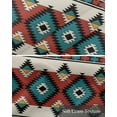 thumbnail image 6 of Aztec Vintage Kitchen Valances for Windows Farmhouse Linen Window Valance Curtain for Living Room Window Treatment Boho Geometric Red Modern Abstract Valance Rod Pocket Topper Drape, 42 x 18 Inch, 6 of 6