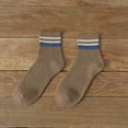 thumbnail image 2 of iHPH7 Men Socks Fleece Socks Thermal Socks for Men Fleece Lined Socks Mens Winter Socks Mid Socks Above Ankle Socks Men Khaki One Size, 2 of 3