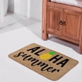 thumbnail image 4 of Summer Pineapple Doormat Summer Welcome Home Mat Hawaiian Themed Doormat Cute Colorful Patio & Porch Decor Outdoor Decor,Funny Door Mat,Indoor Door Mat,Coral Velvet Rug 16”x24”, 4 of 7
