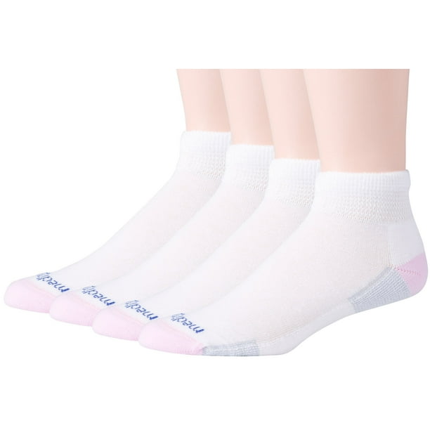 MediPeds - MediPEDS Women's Diabetic Quarter Socks with Nanoglide, 4