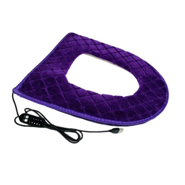 Housse de Siège Chauffante à Réchauffement Rapide Alimentée par USB Coussin en Flanelle Température Réglable Usage Domestique Tapis Lavable à la Machine