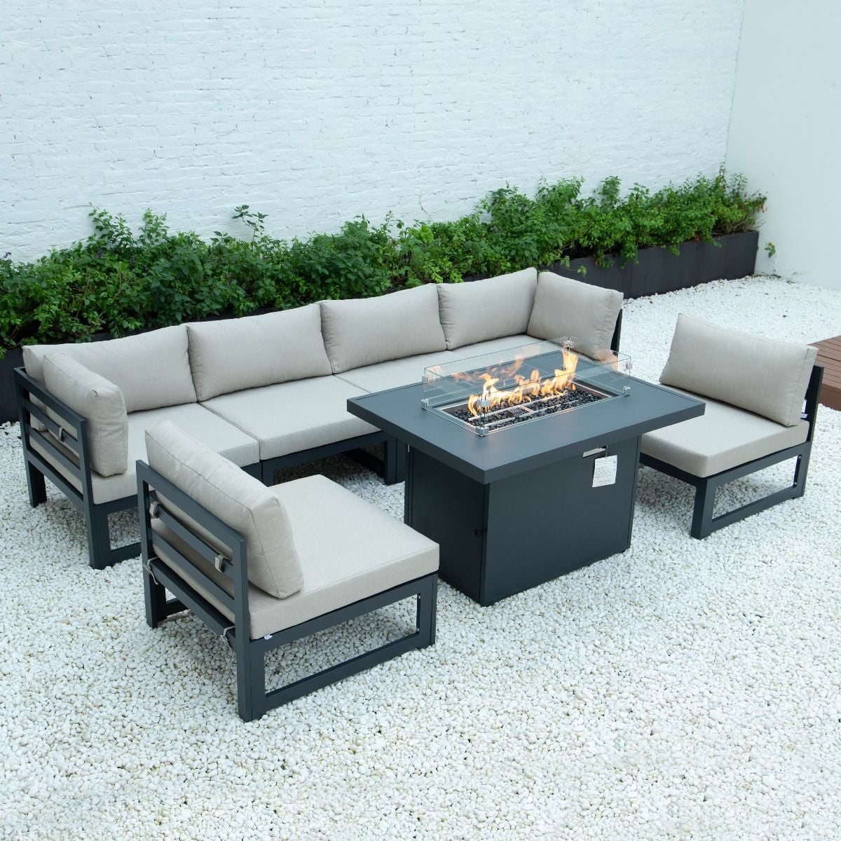 clearance patio set with fire pit