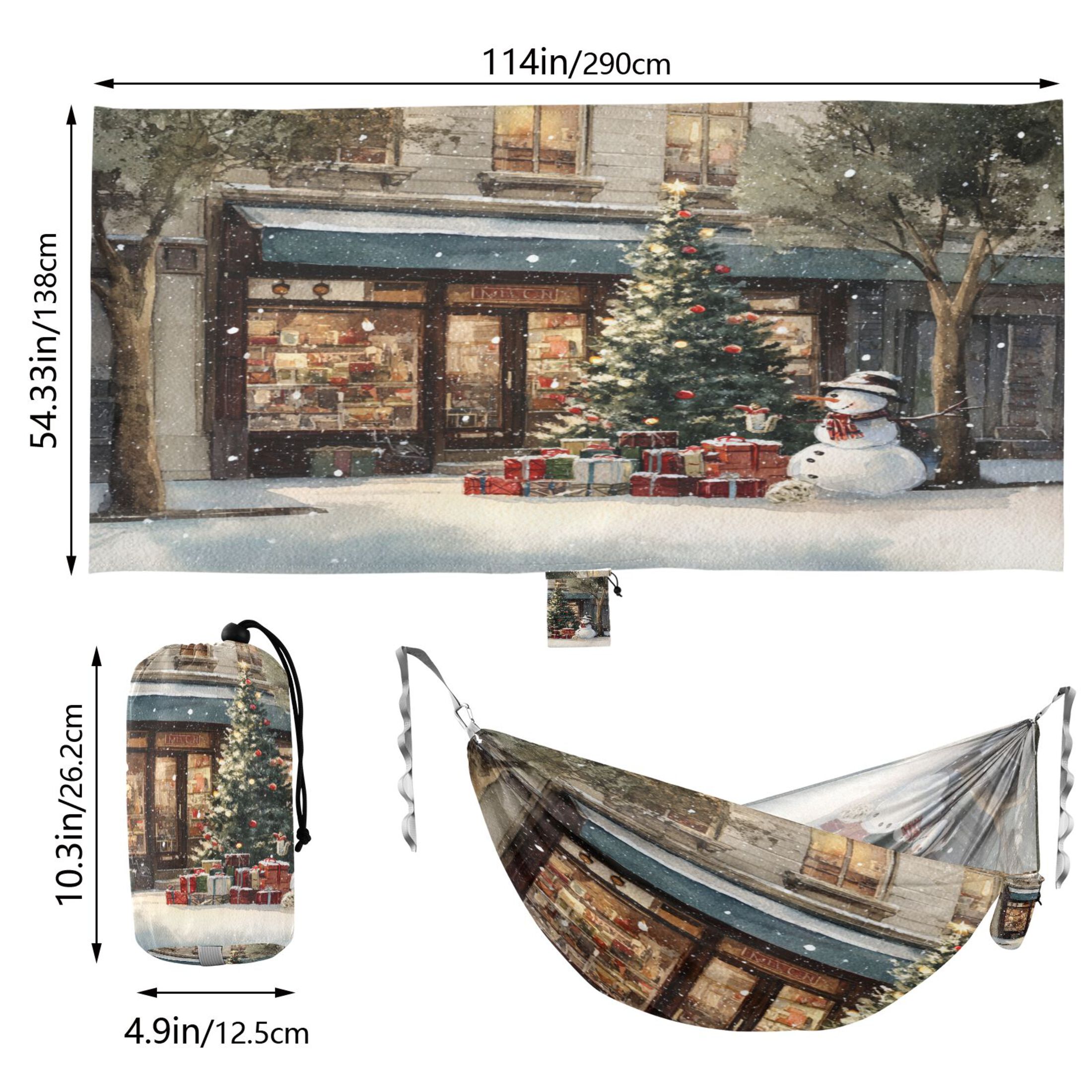Hammock Camping Hammock Nylon Portable Hammock Travel Camping Hammock Beautiful Christmas Snow Night