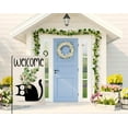 thumbnail image 2 of Spring Cat Tulip Garden Flag 12x18 Vertical Double Sided Welcome Easter Farmhouse Holiday Outside Decorations Burlap Yard Flag BW767, 2 of 6