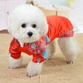 thumbnail image 5 of 1 Piece Cotton Dog Cheongsam with Tassel Decor | Chinese Style Puppy Skirt - Fashionable Spring/Summer Wear, 5 of 8