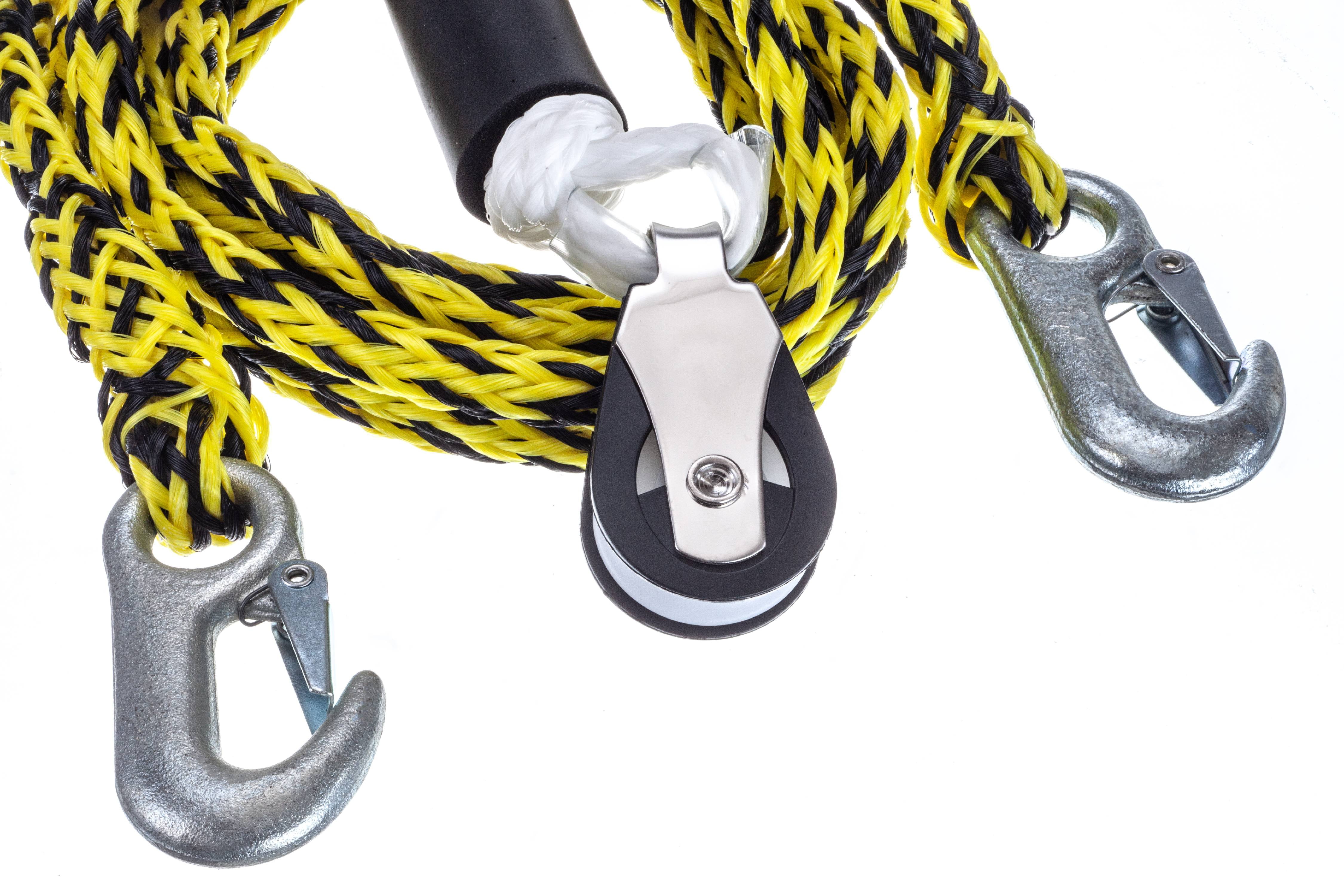 WOW Watersports 12 Tow Harness With Self Centering Pulley Heavy Duty Hooks for sale online 