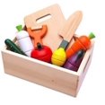 thumbnail image 2 of Children Wooden Kitchen Simulation Play House Toy Puzzle Magnetic Vegetables Fruit Cecilia Colorful Mini Toy Model Birthday Gift, 2 of 7