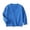 Blue, variant on Girls Sweater Cardigan - Cotton Knit Crew Neck Long Sleeve, Warm Solid Color for Kids Black for Size 3-4 Years