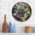 thumbnail image 6 of BZSMCE Wall Clock Acrylic Size：9.5*9.5in/11.9*11.9in Koi Elegance Design Pattern Clock, 6 of 10