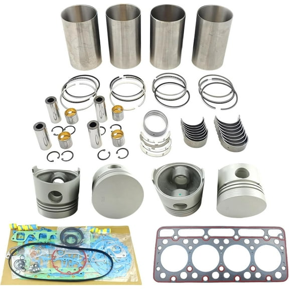 V1702 Engine Overhaul Rebuild Kit (No valve set) For Kubota V1702 IDI Indirect Injection Engine For Bobcat 442 645 733 743 1600 Skid Loader For Kubota Tractor L3350 L3250DT L3255F L355