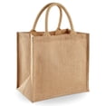 thumbnail image 1 of Westford Mill- Bolsa de la compra de yute pequeña (capacidad de 14 litros) (Paquete de 2) (Natural), 1 of 1