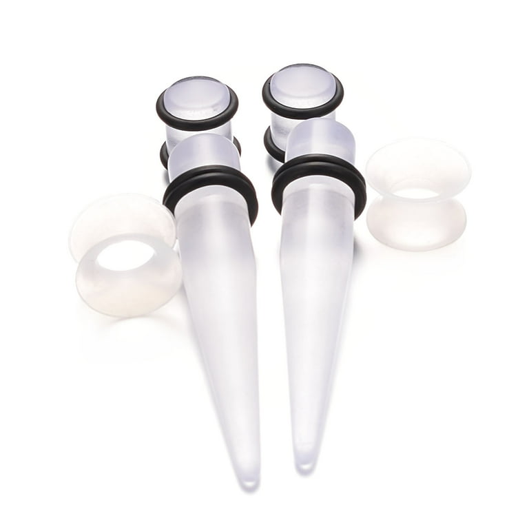 Kit Espansione Orecchie 54 Pezzi Vogem | 14G-00G (1,6mm-10mm) | Coni A Spirale E Tappi In Acrilico | Gioielleria Body Piercing - 4