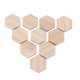 thumbnail image 4 of Hexagonal de madera astillas de madera hexagonales en blanco seguras y respetuosas con el medio ambiente para decoración de fiestas para decoración del hogar para manualidades Amonsee Otros, 4 of 8