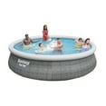 thumbnail image 4 of Bestway 15' Circle 42" Deep Metal-Walled Above Ground Swimming Pool, 4 of 5
