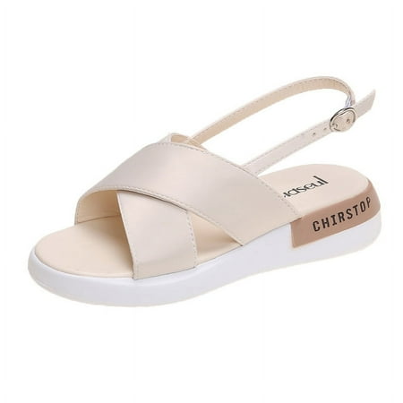 

IELGY soft-soled sports sandals women s all-match outer wear beach platform shoes