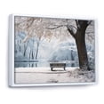 thumbnail image 2 of Designart "Snowy Canopy of Park Florals II" Landscapes Framed Wall Art - Country White Forest Winter Bedroom Framed Canvas Wall Art, 2 of 6
