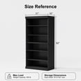 thumbnail image 6 of MAYEERTY 31"x31"x16" Doorless Storage Wood Cabinet for Living Room, Black, 6 of 6