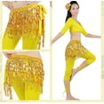 thumbnail image 3 of Jupe Foulard de Danse à Franges, Jupe à Sequins Boho Costume Rave pour Femmes, 3 of 9