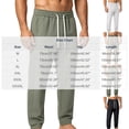 thumbnail image 2 of Zpzdpjkx Mens Solid Tapered Athletic Pants Elastic Drawstring Waist Quickly Dry Breathable All Season Outdoor Training Walking Casual Pants for Mens, 2 of 7