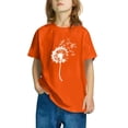thumbnail image 4 of Odeerbi Toddler Boys Girls Summer Cotton T-shirt Fashion Cute Printed Casual Short Sleeve Cotton Tops Shirts Toddler Clothes Orange, 4 of 4