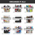 thumbnail image 2 of Cabinet Caddy Spice Rack Organizer for Cabinet, Pull & Rotate, 2-Tier, 2 of 9