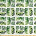 thumbnail image 1 of Leaves Fabric by the Yard, Arrangement of Vertical and Horizontal Plantation, Upholstery Fabric for Dining Chairs Home Decor Accents, 2 Yards, Fern Green Apple Green by Ambesonne, 1 of 2