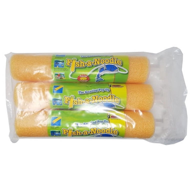 Pop-Up Foam Noodle Fishing Bobbers, Yellow, 3-Pack photo 5